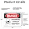 Signmission Drowning Danger Keep Out! Danger Sign, Vinyl Decal, 14in W x 10in L, 2PK OS-2PACK-DS-D-1014-L-1712 - alternate 4